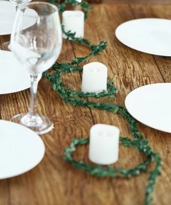 HIER_1210 18FT Mini Leaf Garland, Wired Artificial Vine, DIY Craft Greenery Plant Garlands 19 HIER_1210 18FT Mini Leaf Garland, Wired Artificial Vine, DIY Craft Greenery Plant Garlands