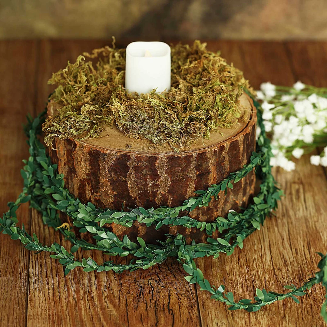 HIER_1210 18FT Mini Leaf Garland, Wired Artificial Vine, DIY Craft Greenery Plant Garlands 9 HIER_1210 18FT Mini Leaf Garland, Wired Artificial Vine, DIY Craft Greenery Plant Garlands