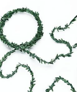 HIER_1210 18FT Mini Leaf Garland, Wired Artificial Vine, DIY Craft Greenery Plant Garlands 22 HIER_1210 18FT Mini Leaf Garland, Wired Artificial Vine, DIY Craft Greenery Plant Garlands