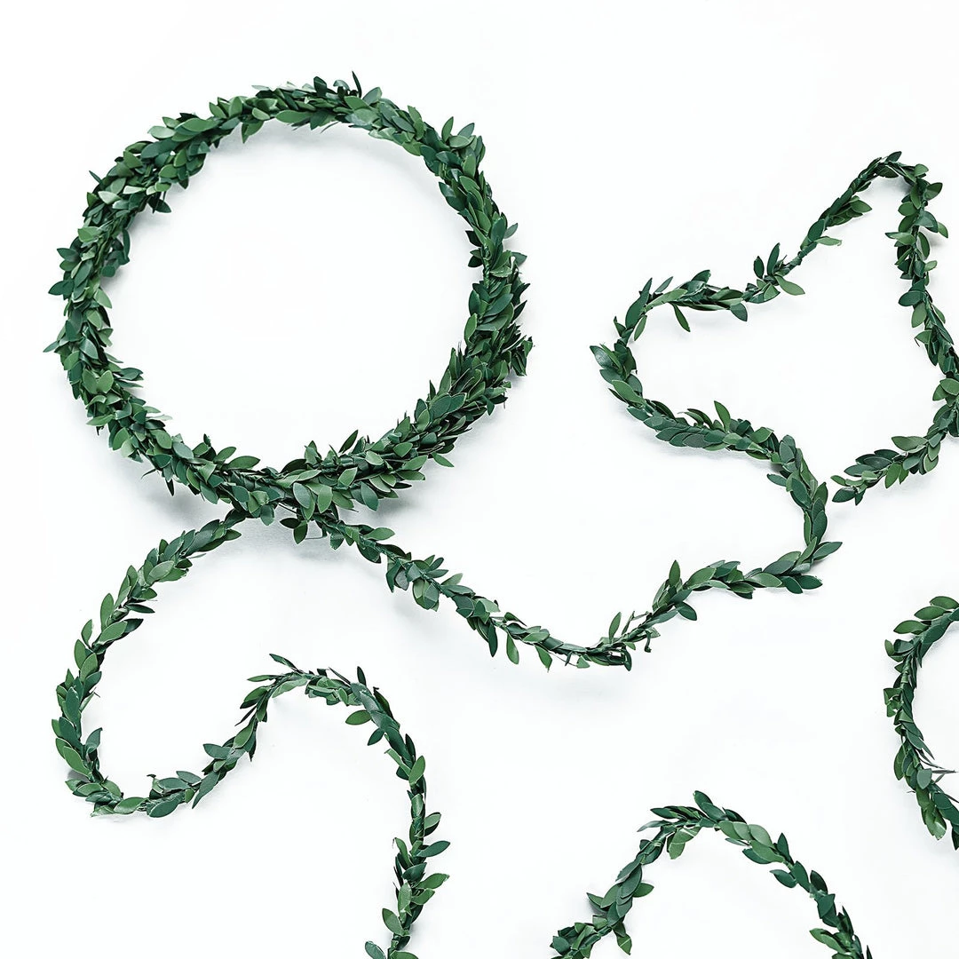HIER_1210 18FT Mini Leaf Garland, Wired Artificial Vine, DIY Craft Greenery Plant Garlands 11 HIER_1210 18FT Mini Leaf Garland, Wired Artificial Vine, DIY Craft Greenery Plant Garlands