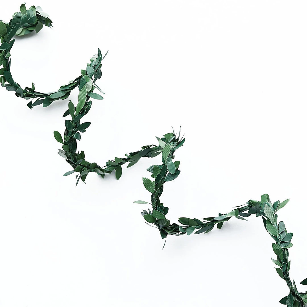 HIER_1210 18FT Mini Leaf Garland, Wired Artificial Vine, DIY Craft Greenery Plant Garlands 13 HIER_1210 18FT Mini Leaf Garland, Wired Artificial Vine, DIY Craft Greenery Plant Garlands