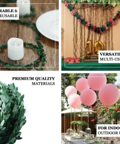 HIER_1210 18FT Mini Leaf Garland, Wired Artificial Vine, DIY Craft Greenery Plant Garlands 17 HIER_1210 18FT Mini Leaf Garland, Wired Artificial Vine, DIY Craft Greenery Plant Garlands