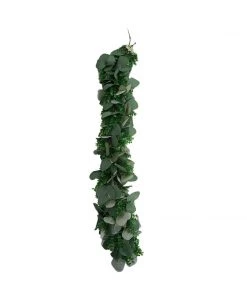Silkflowersfactory Garlands 3 Feet | Real Touch Eucalyptus & Boxwood Leaves Green Artificial Garland Vines 21 Silkflowersfactory Garlands 3 Feet | Real Touch Eucalyptus & Boxwood Leaves Green Artificial Garland Vines