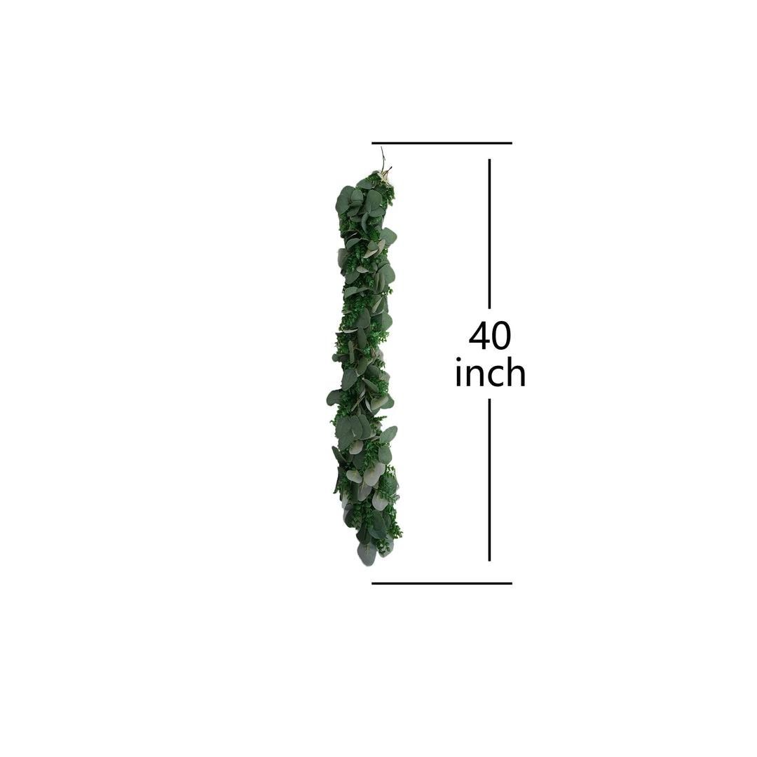 Silkflowersfactory Garlands 3 Feet | Real Touch Eucalyptus & Boxwood Leaves Green Artificial Garland Vines 6 Silkflowersfactory Garlands 3 Feet | Real Touch Eucalyptus & Boxwood Leaves Green Artificial Garland Vines
