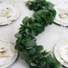 Silkflowersfactory Garlands 3 Feet | Real Touch Eucalyptus & Boxwood Leaves Green Artificial Garland Vines 2 Silkflowersfactory Garlands 3 Feet | Real Touch Eucalyptus & Boxwood Leaves Green Artificial Garland Vines
