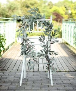 Silkflowersfactory 5 Feet | Real Touch Willow Frosted Green Leaves Artificial Garland Vines Garlands 30 Silkflowersfactory 5 Feet | Real Touch Willow Frosted Green Leaves Artificial Garland Vines Garlands