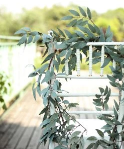 Silkflowersfactory 5 Feet | Real Touch Willow Frosted Green Leaves Artificial Garland Vines Garlands 31 Silkflowersfactory 5 Feet | Real Touch Willow Frosted Green Leaves Artificial Garland Vines Garlands