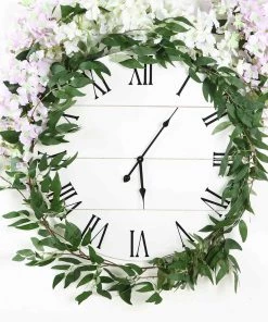 Silkflowersfactory 5 Feet | Real Touch Willow Green Leaves Artificial Garland Vines Garlands 26 Silkflowersfactory 5 Feet | Real Touch Willow Green Leaves Artificial Garland Vines Garlands