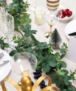 Silkflowersfactory 6 Feet | Green Real Touch Artificial Young Clover Leaf Garland 18 Silkflowersfactory 6 Feet | Green Real Touch Artificial Young Clover Leaf Garland