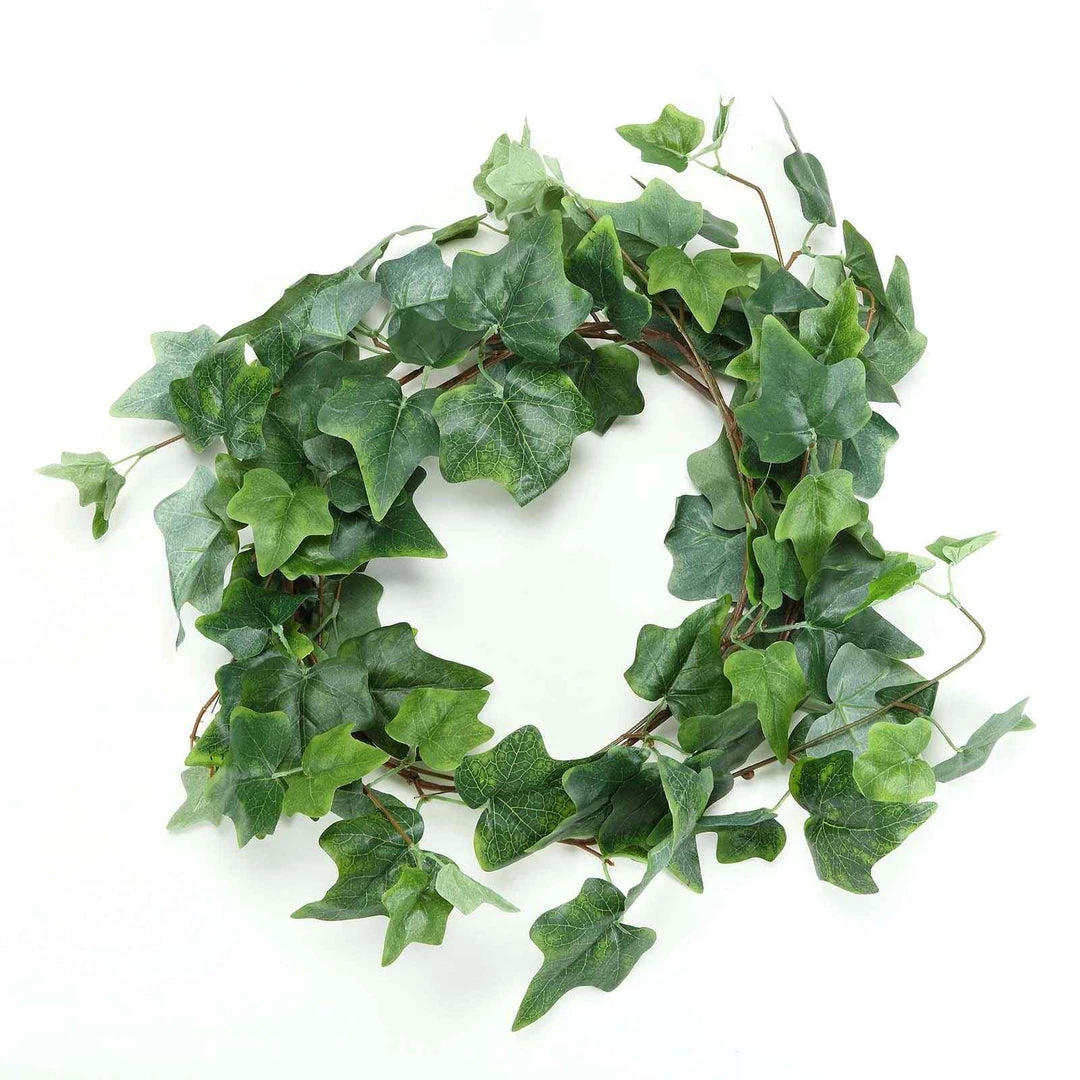 Silkflowersfactory Garlands 5 Feet | Real Touch Green Ivy Leaves Artificial Garland Vines 5 Silkflowersfactory Garlands 5 Feet | Real Touch Green Ivy Leaves Artificial Garland Vines