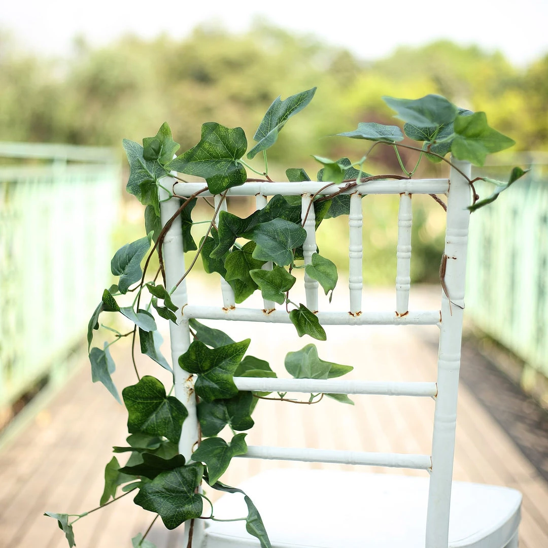 Silkflowersfactory Garlands 5 Feet | Real Touch Green Ivy Leaves Artificial Garland Vines 17 Silkflowersfactory Garlands 5 Feet | Real Touch Green Ivy Leaves Artificial Garland Vines
