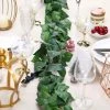 Silkflowersfactory 5 Feet | Real Touch Green Poplar Leaves Artificial Garland Vines Garlands 2 Silkflowersfactory 5 Feet | Real Touch Green Poplar Leaves Artificial Garland Vines Garlands