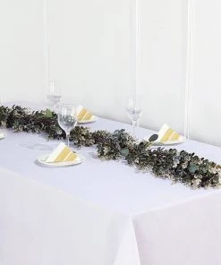 Silkflowersfactory Plant Garlands 6 Feet | Real Touch Artificial Eucalyptus & Boxwood Garland