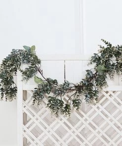 Silkflowersfactory Plant Garlands 6 Feet | Real Touch Artificial Eucalyptus & Boxwood Garland