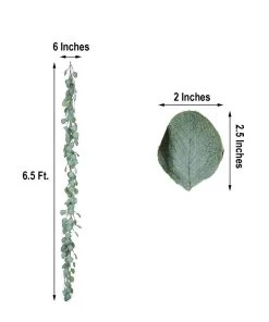 Silkflowersfactory Garlands 6.5 Feet | Eucalyptus Garland Artificial Greenery 20 Silkflowersfactory Garlands 6.5 Feet | Eucalyptus Garland Artificial Greenery