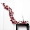 HIER_1220 6FT Artificial Silk Maple Fall Leaf Garland, Hanging Vine, Fall Decor - Burgundy Plant Garlands 1 HIER_1220 6FT Artificial Silk Maple Fall Leaf Garland, Hanging Vine, Fall Decor - Burgundy Plant Garlands