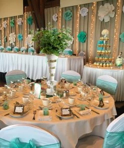 HIER_1600 2 Bushes | 19'' Light Green Eucalyptus Sprays Artificial Plants