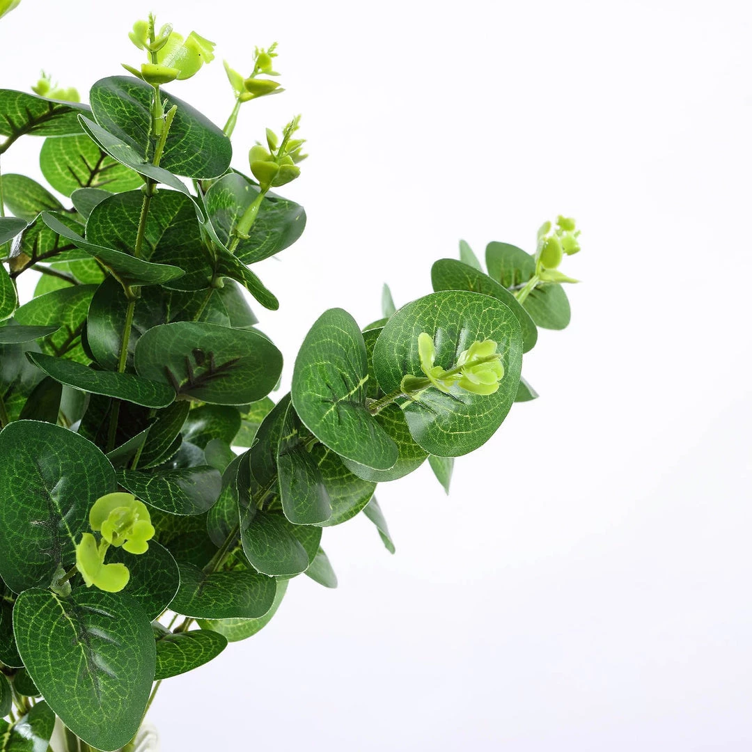 HIER_1600 2 Bushes | 19'' Tall Dark Green Artificial Eucalyptus Sprays 14 HIER_1600 2 Bushes | 19'' Tall Dark Green Artificial Eucalyptus Sprays