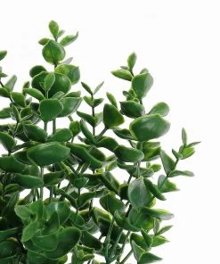 HIER_1220 Artificial Plants 3 Pack - 13" Artificial Eucalyptus Bushes, Faux Greenery Spray, Fake Eucalyptus Branches - Dark Green
