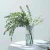 HIER_1150 3 Bushes | 30" Artificial Eucalyptus Leaves Spray, Faux Greenery Stems - Frosted Green