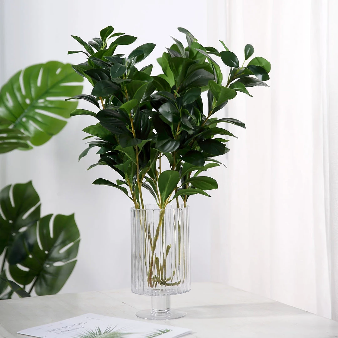 HIER_1150 Artificial Plants 2 Pack | 26" Artificial Green Lemon Leaf Stem, Faux Greenery Spray 9 HIER_1150 Artificial Plants 2 Pack | 26" Artificial Green Lemon Leaf Stem, Faux Greenery Spray