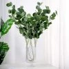 HIER_1150 2 Bushes | 40" Green Artificial Eucalyptus Stems, Silver Dollar Eucalyptus Leaves Spray Artificial Plants 2 HIER_1150 2 Bushes | 40" Green Artificial Eucalyptus Stems, Silver Dollar Eucalyptus Leaves Spray Artificial Plants