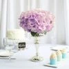 Silkflowersfactory Hydrangea Bush Artificial Silk Flowers - Lavender