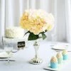 Silkflowersfactory Hydrangea Bushes Hydrangea Bush Artificial Silk Flowers - Yellow