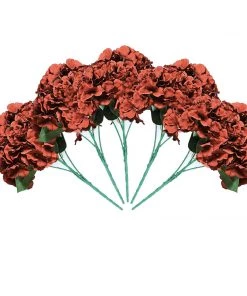 Silkflowersfactory Hydrangea Bush Artificial Silk Flowers - Burgundy Hydrangea Bushes 18 Silkflowersfactory Hydrangea Bush Artificial Silk Flowers - Burgundy Hydrangea Bushes