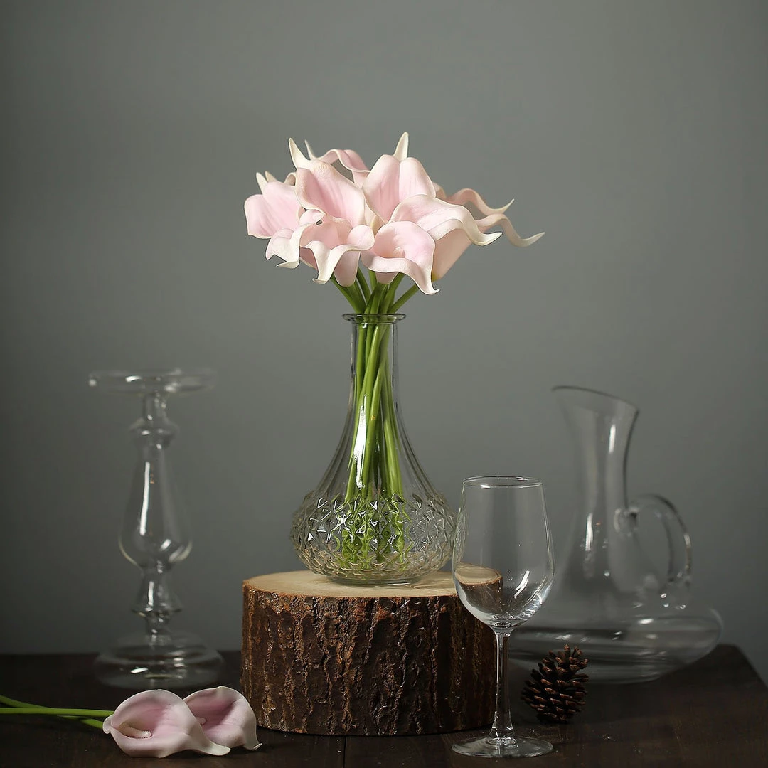 HIER_1400 Craft Supplies 20 Pack | 14" Tall | Artificial Calla Lily Flower | Real Touch Flowers - Blush 11 HIER_1400 Craft Supplies 20 Pack | 14" Tall | Artificial Calla Lily Flower | Real Touch Flowers - Blush