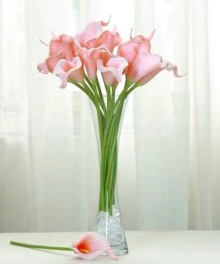 HIER_1400 20 Pack | 14" Tall | Artificial Calla Lily Flowers | Real Touch Flowers - Pink Craft Supplies 23 HIER_1400 20 Pack | 14