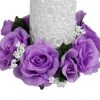 Silkflowersfactory 8 Pack Of Artificial Lavender Rose Candle Rings Wedding Centerpiece Table Decoration FLASH SALE - 20% OFF 1 Silkflowersfactory 8 Pack Of Artificial Lavender Rose Candle Rings Wedding Centerpiece Table Decoration FLASH SALE - 20% OFF