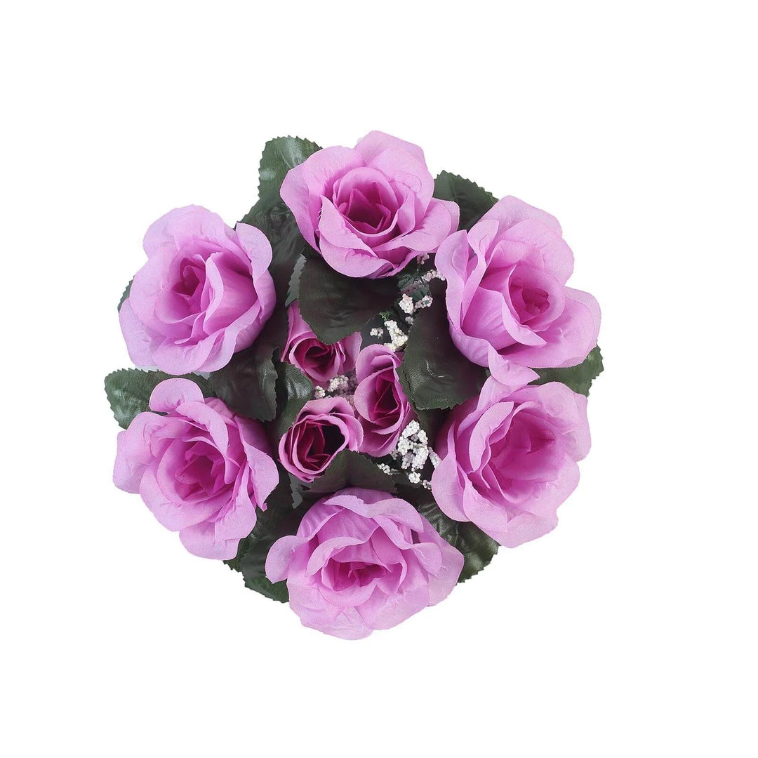 HIER_1600 4 Pack Lavender Artificial Silk Rose Floral Candle Rings Rose Candle Rings 5 HIER_1600 4 Pack Lavender Artificial Silk Rose Floral Candle Rings Rose Candle Rings