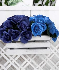 Silkflowersfactory Velvet Rose Bouquet Artificial Flowers- Navy Blue Bouquets 19 Silkflowersfactory Velvet Rose Bouquet Artificial Flowers- Navy Blue Bouquets