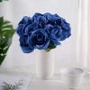 Silkflowersfactory Bouquets Velvet Rose Bouquet Artificial Flowers- Royal Blue 1 Silkflowersfactory Bouquets Velvet Rose Bouquet Artificial Flowers- Royal Blue