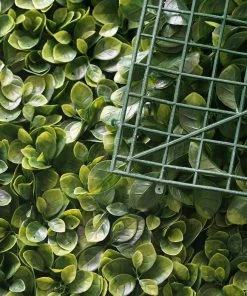 HIER_1920 Wall Panels 11 Sq Ft. | 4 Panels Artificial Boxwood Hedge Faux Small Leaves Foliage Green Garden Wall Mat 24 HIER_1920 Wall Panels 11 Sq Ft. | 4 Panels Artificial Boxwood Hedge Faux Small Leaves Foliage Green Garden Wall Mat