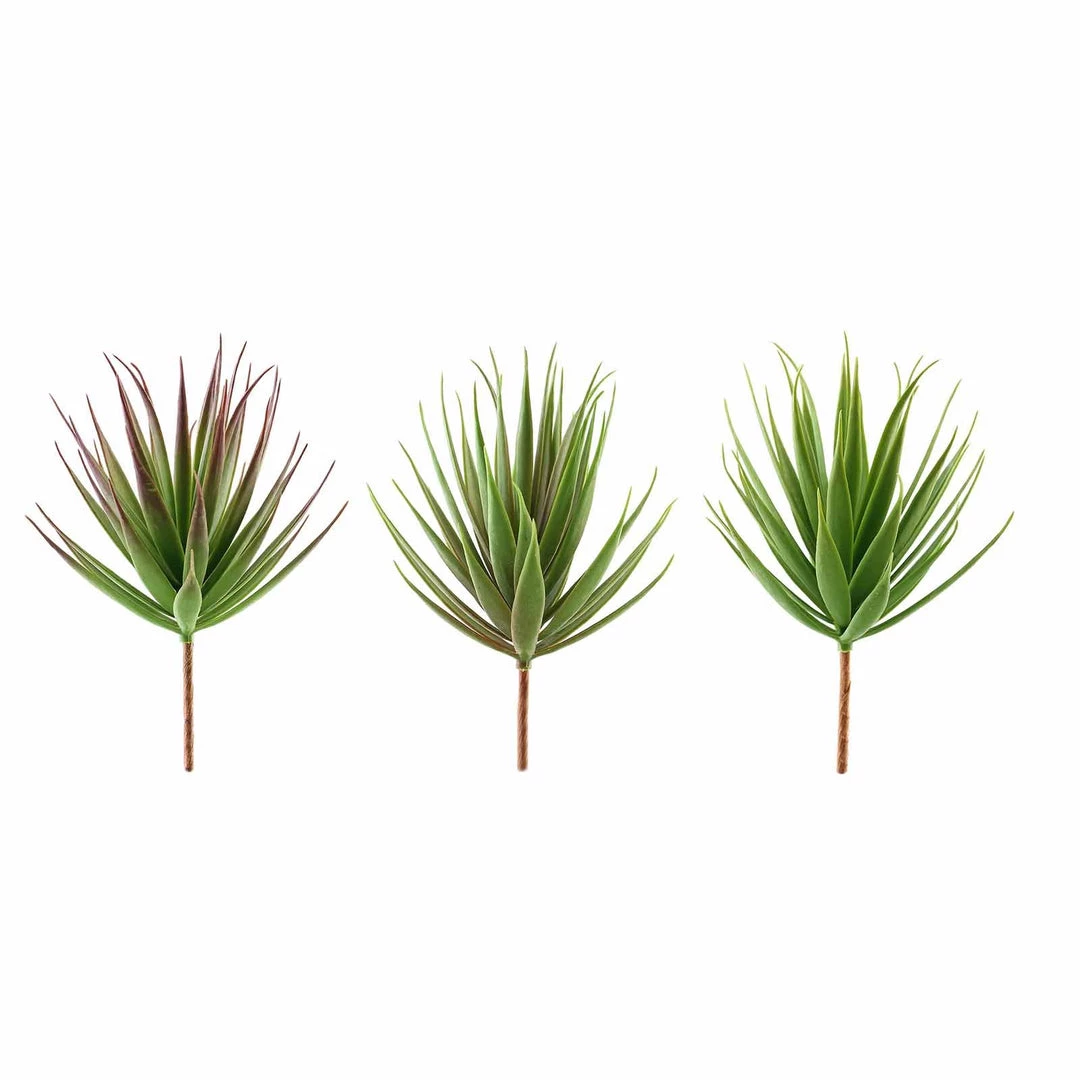 Silkflowersfactory Succulents Set Of 3 | 8" Aloe Cactus Decorative Artificial Plants 7 Silkflowersfactory Succulents Set Of 3 | 8" Aloe Cactus Decorative Artificial Plants