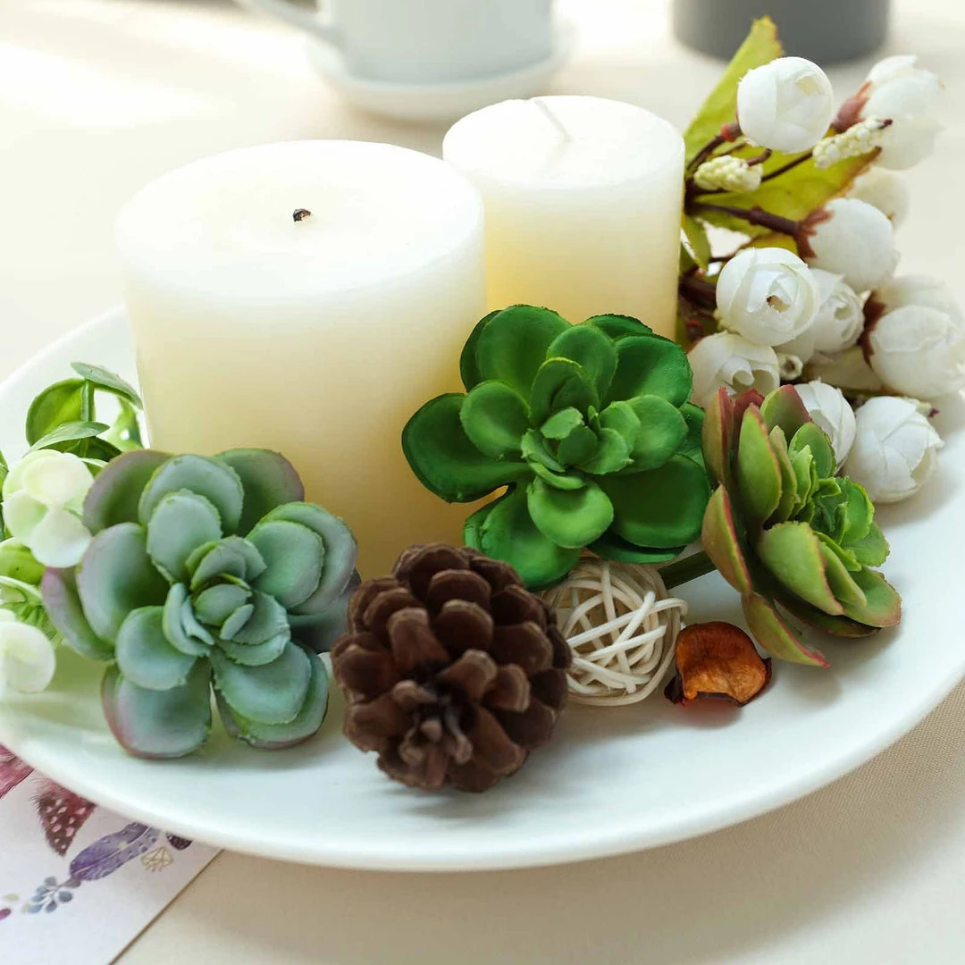 Silkflowersfactory Succulents Set Of 3 | 3" Echeveria Orion Decorative Artificial Plants 7 Silkflowersfactory Succulents Set Of 3 | 3" Echeveria Orion Decorative Artificial Plants