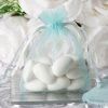 Silkflowersfactory 3"x4" Baby Blue Organza Jewellery Wedding Birthday Party Favor Gift Drawstring Pouches Bags - 10/pk Craft Supplies 2 Silkflowersfactory 3"x4" Baby Blue Organza Jewellery Wedding Birthday Party Favor Gift Drawstring Pouches Bags - 10/pk Craft Supplies