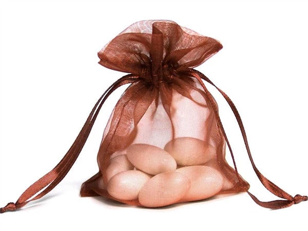 Silkflowersfactory 4x6 Chocolate Sheer Organza Bags -10 Pcs Craft Supplies 3 Silkflowersfactory 4x6 Chocolate Sheer Organza Bags -10 Pcs Craft Supplies