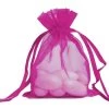 Silkflowersfactory Craft Supplies 4x6 Fushia Sheer Organza Bags -10 Pcs 1 Silkflowersfactory Craft Supplies 4x6 Fushia Sheer Organza Bags -10 Pcs