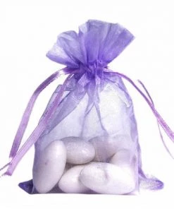 Silkflowersfactory 4x6 Lavender Sheer Organza Bags -10 Pcs Craft Supplies