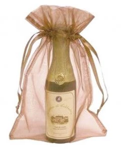 Silkflowersfactory Craft Supplies 6x9 Mauve Sheer Organza Bags -10 Pcs