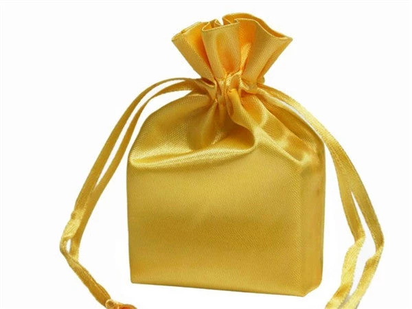 Silkflowersfactory 3X4 Gold Elegant Satin Bags - 12 Pcs 3 Silkflowersfactory 3X4 Gold Elegant Satin Bags - 12 Pcs