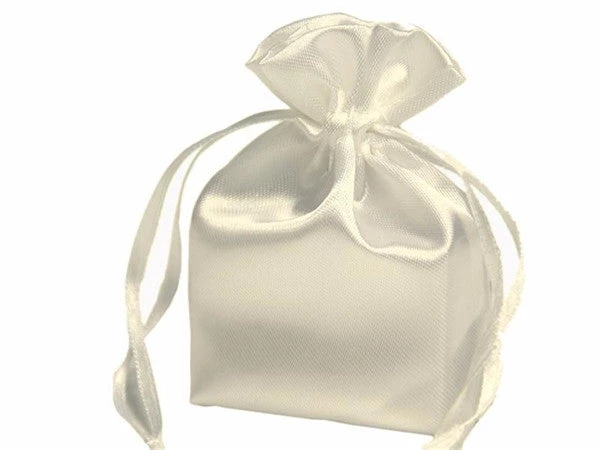 Silkflowersfactory 3X4 Ivory Elegant Satin Bags - 12 Pcs Craft Supplies 3 Silkflowersfactory 3X4 Ivory Elegant Satin Bags - 12 Pcs Craft Supplies