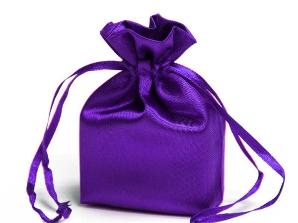 Silkflowersfactory Craft Supplies 3X4 Purple Elegant Satin Bags - 12 Pcs 3 Silkflowersfactory Craft Supplies 3X4 Purple Elegant Satin Bags - 12 Pcs