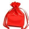 Silkflowersfactory Craft Supplies 4x6 Red Elegant Satin Bags - 12 Pcs