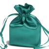 Silkflowersfactory 4x6 Turquoise Elegant Satin Bags - 12 Pcs 2 Silkflowersfactory 4x6 Turquoise Elegant Satin Bags - 12 Pcs