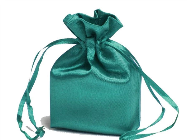 Silkflowersfactory 4x6 Turquoise Elegant Satin Bags - 12 Pcs 3 Silkflowersfactory 4x6 Turquoise Elegant Satin Bags - 12 Pcs