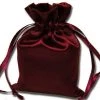 Silkflowersfactory 5x7 Eggplant Elegant Satin Bags - 12 Pcs Craft Supplies